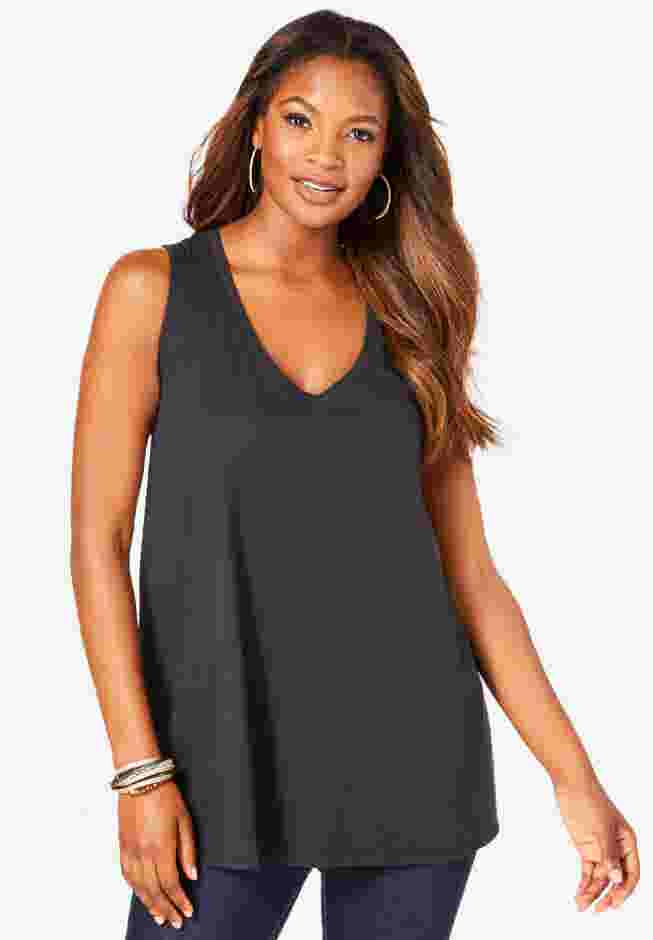 Plus Size Cotton Ultimate Swing Tank Top image number 0