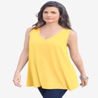 Plus Size Cotton Ultimate Swing Tank Top image number null