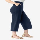 Side Pocket Essential Stretch Yoga Capri Pant image number null