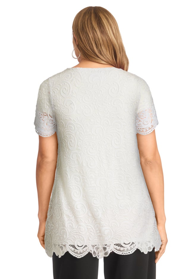 Stretch Lace Tunic image number 6