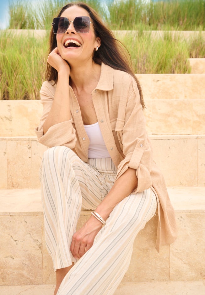 Cotton Gauze Bigshirt image number 6