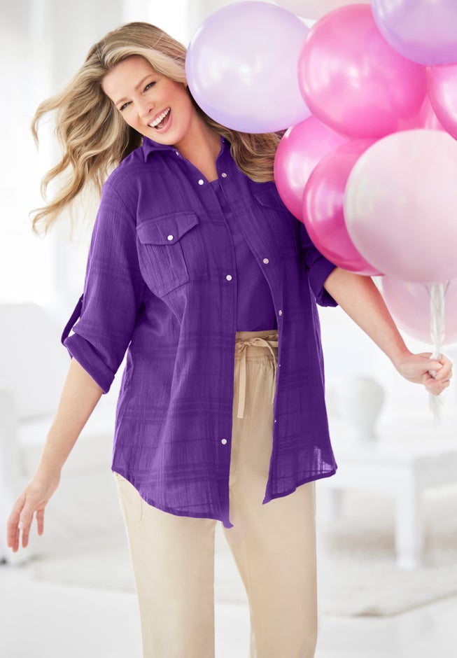 Cotton Gauze Bigshirt image number 4