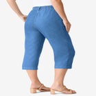 Plus Size Easy-Wear Straight Leg Capri image number null
