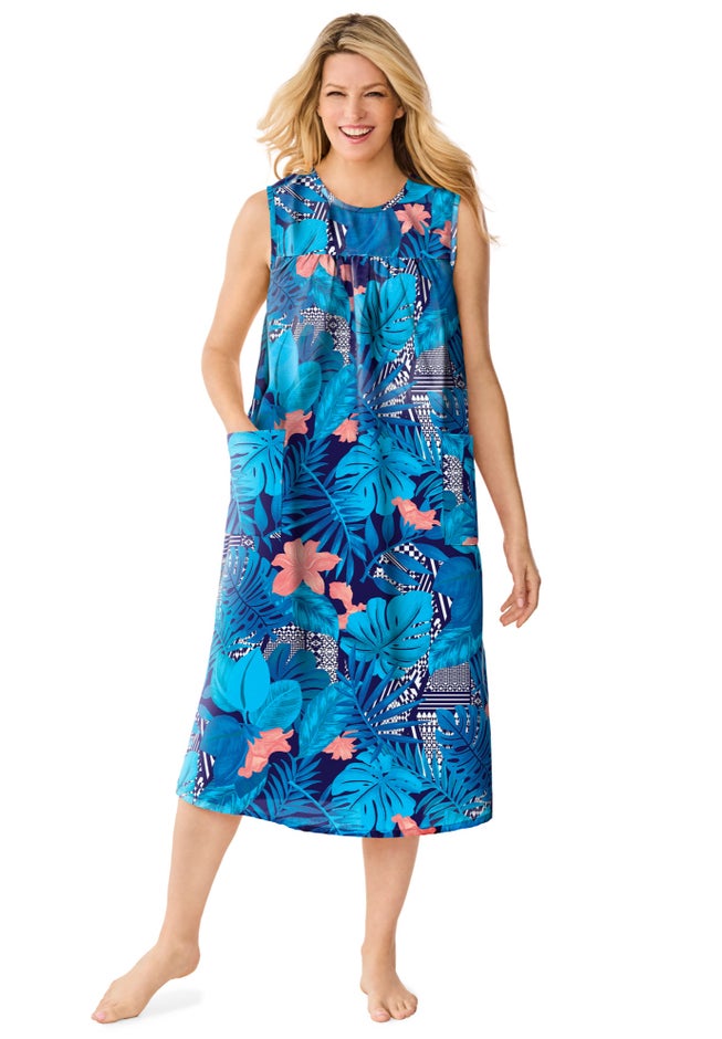 Sleeveless Print Lounger image number 4