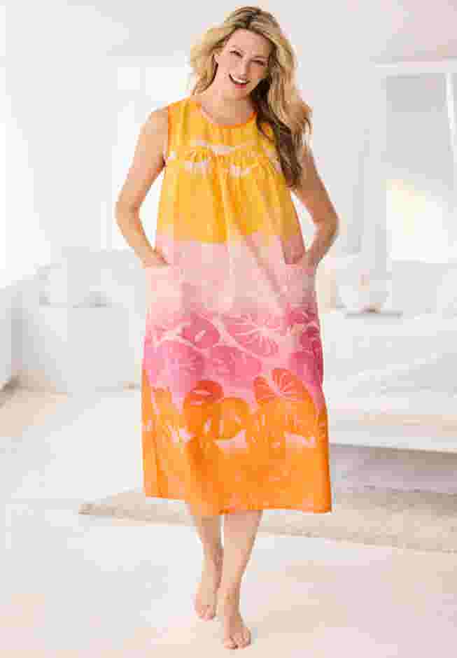 Sleeveless Print Lounger image number 5