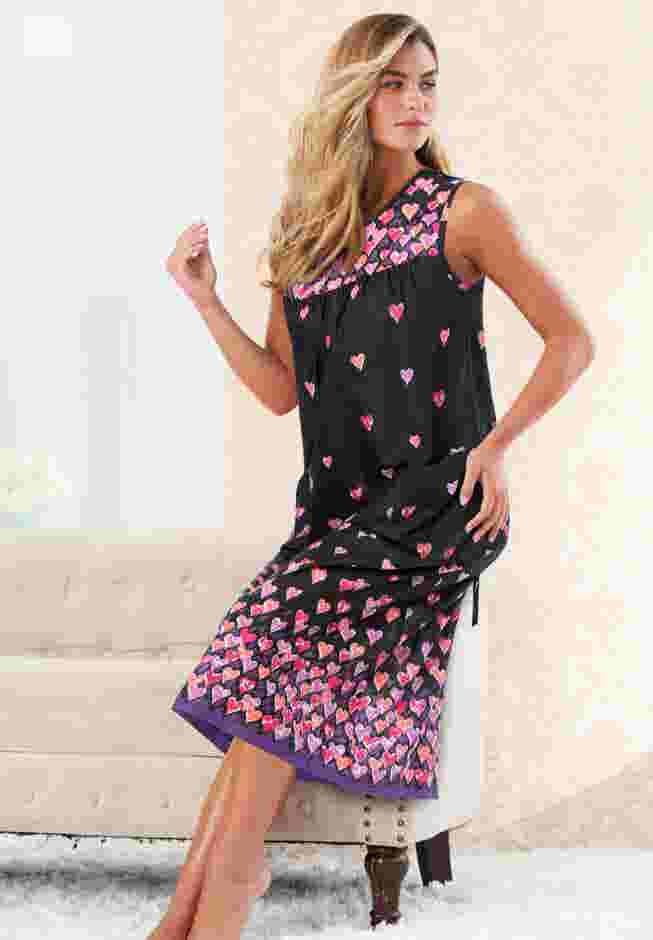 Sleeveless Print Lounger image number 6