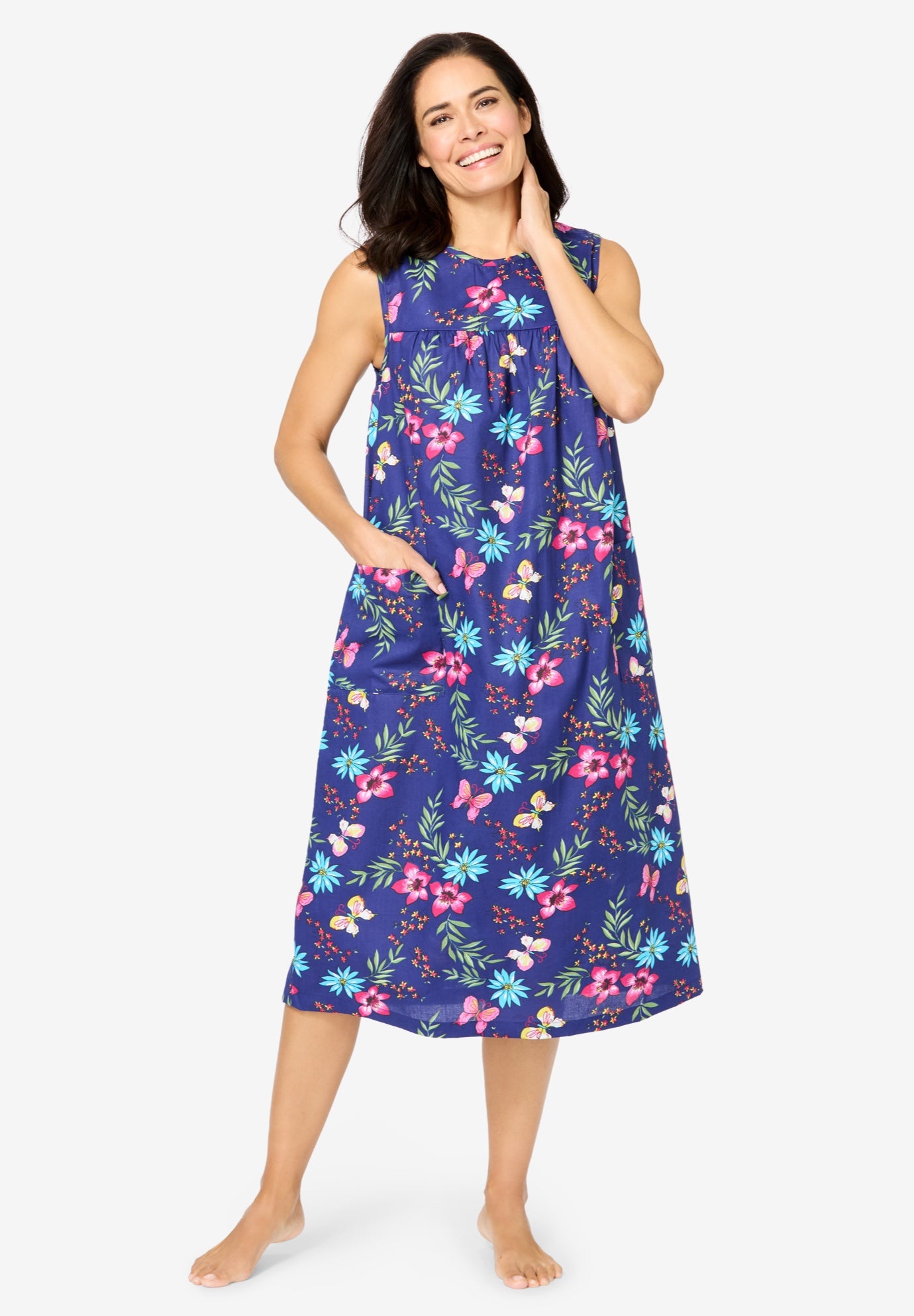 Sleeveless Print Lounger image number 0