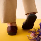 The Gab Faux Leather Slip On Flat image number null