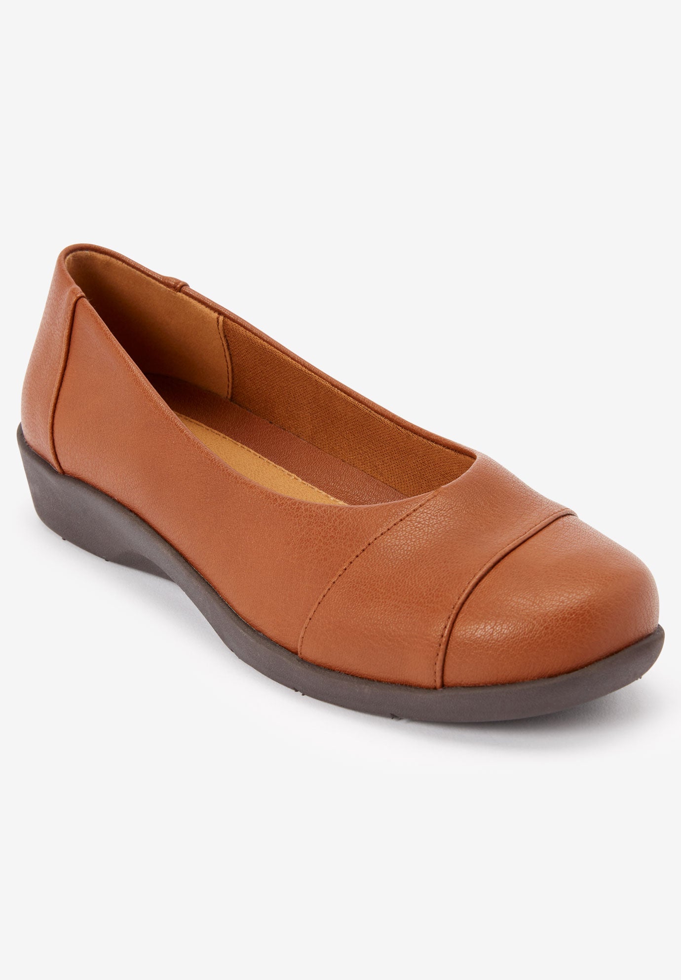 The Gab Faux Leather Slip On Flat image number 0