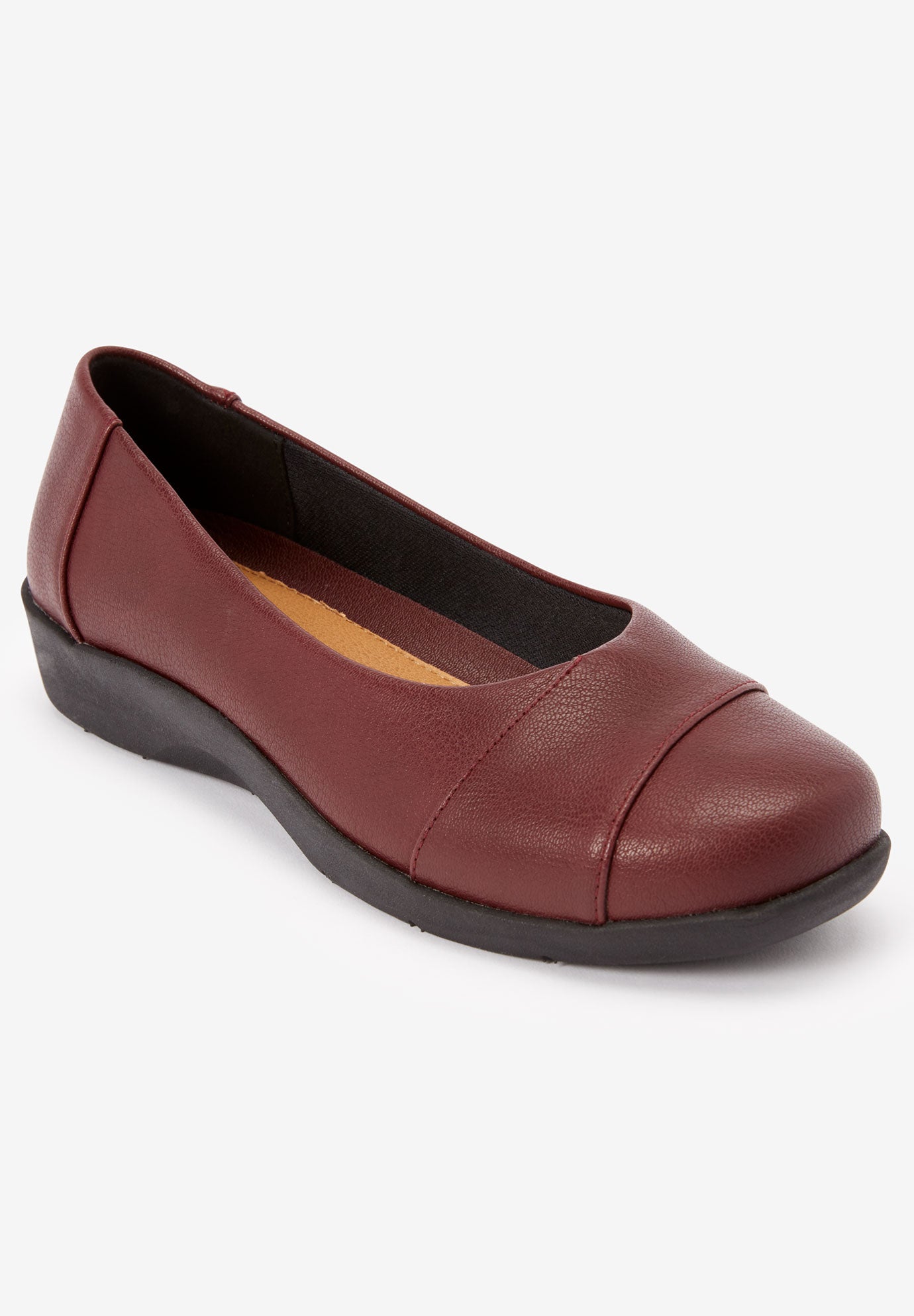 The Gab Faux Leather Slip On Flat image number 1
