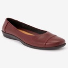 The Gab Faux Leather Slip On Flat image number null