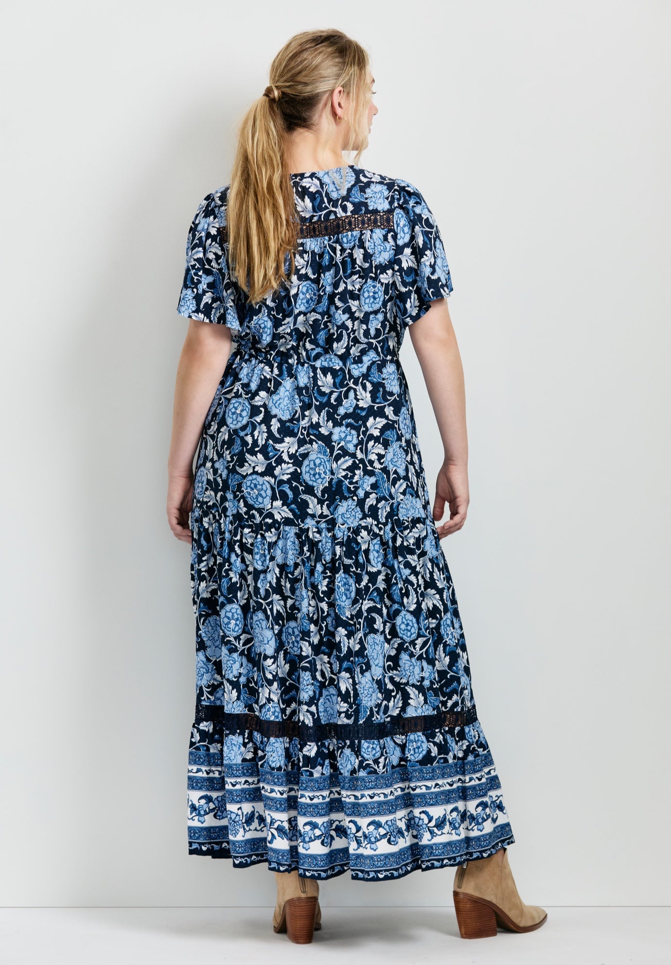 Emmy Placement Print Maxi Dress image number 1