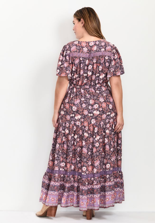 Emmy Placement Print Maxi Dress image number 1