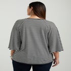 Flared Raglan Sleeve Breton Tee image number null