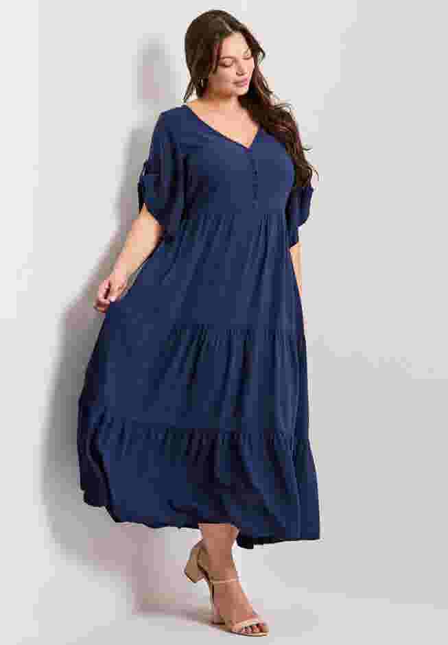 Ivy Tiered Button Front Dress image number 2