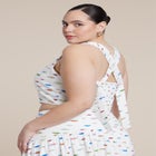  Printed Linen Crop Top image number null