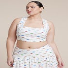  Printed Linen Crop Top image number null