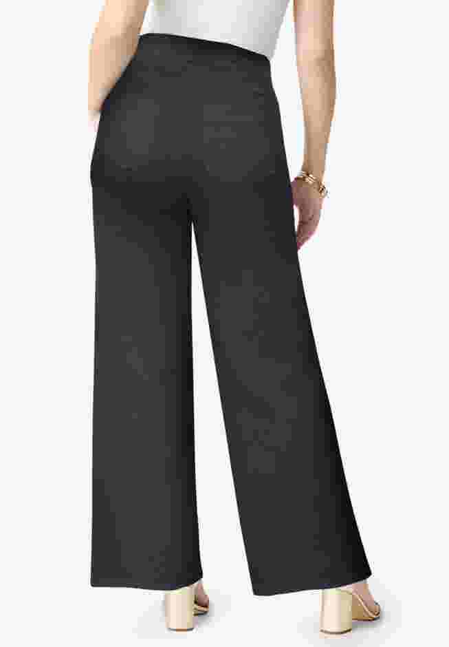 360&deg; Stretch Wide Leg Jean image number 1