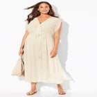 Surplice Maxi Cover Up Dress image number null