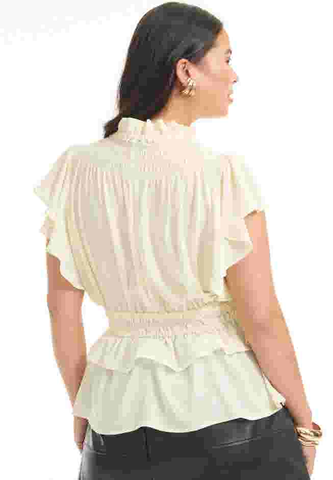 Mockneck Ruffle Blouse image number 1