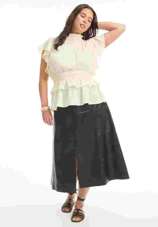Mockneck Ruffle Blouse image number 0