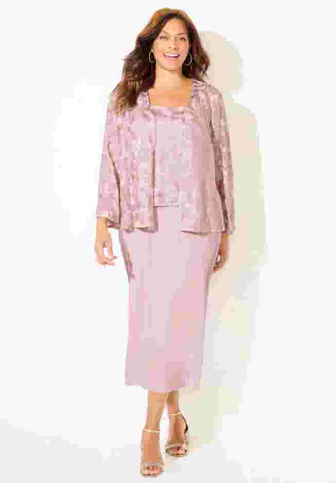 Embroidered Jacket Dress image number 2