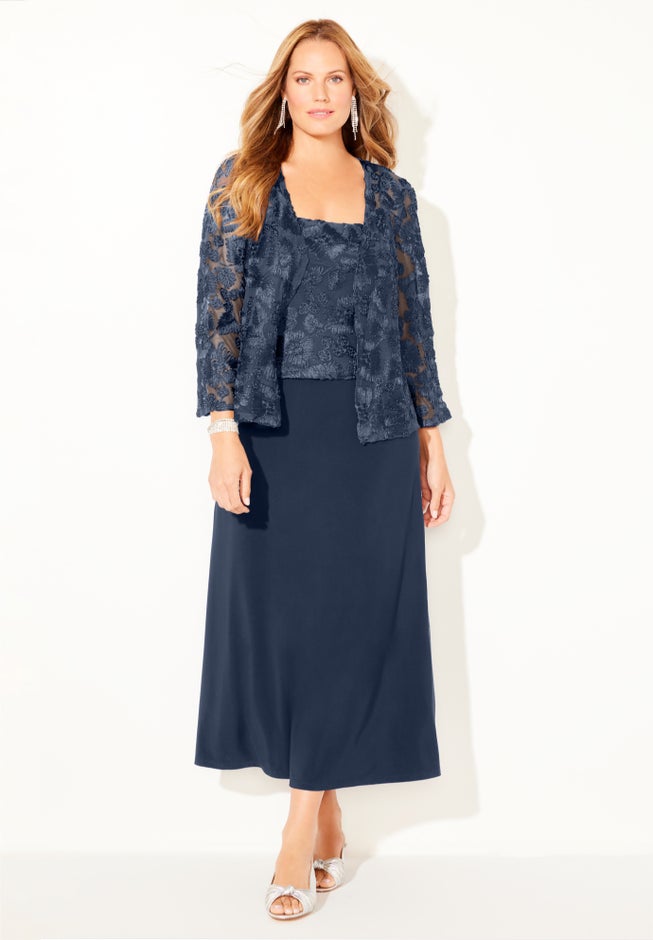 Embroidered Jacket Dress image number 2