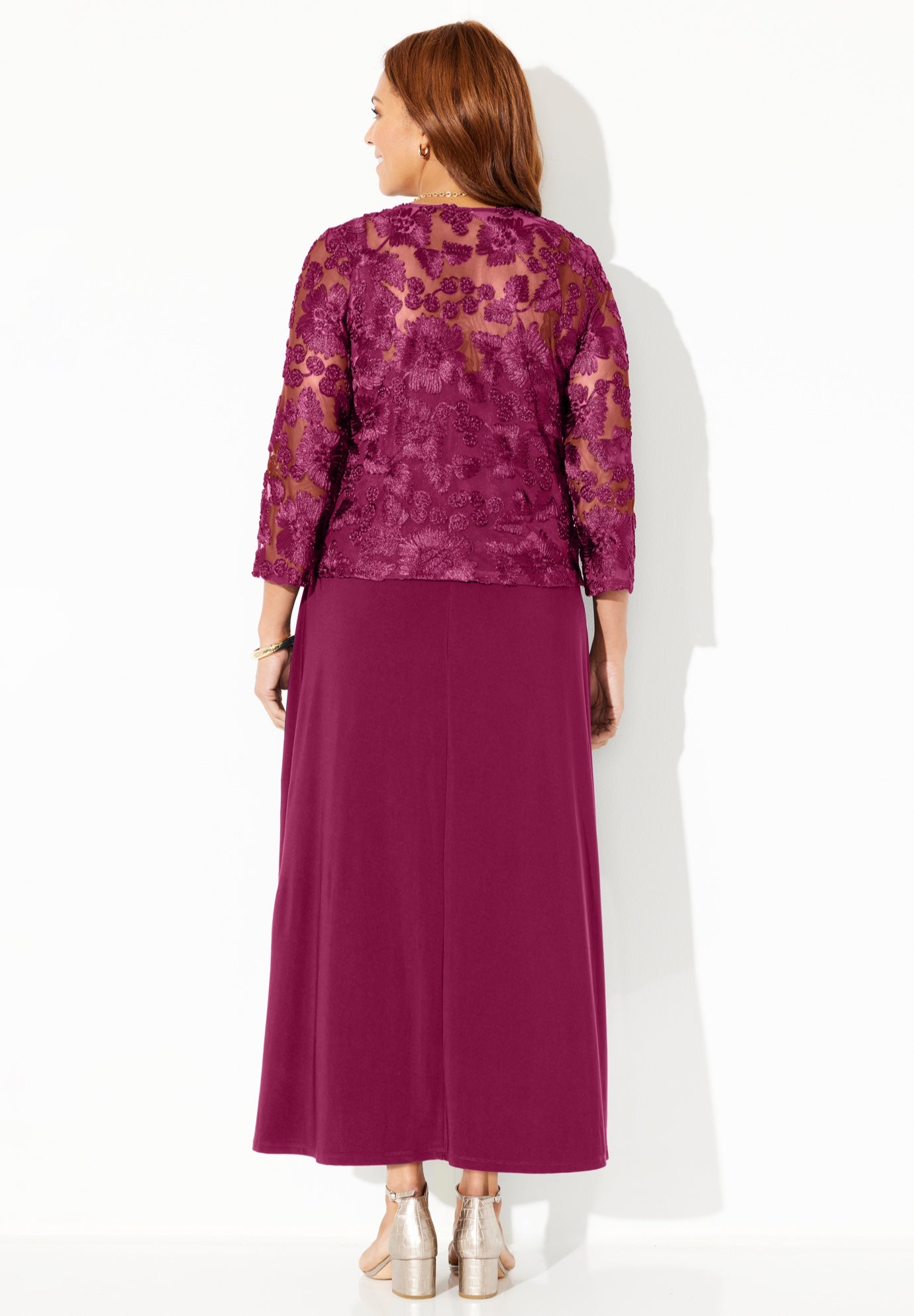 Embroidered Jacket Dress image number 2
