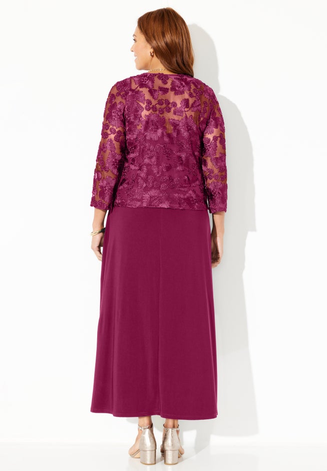 Embroidered Jacket Dress image number 2