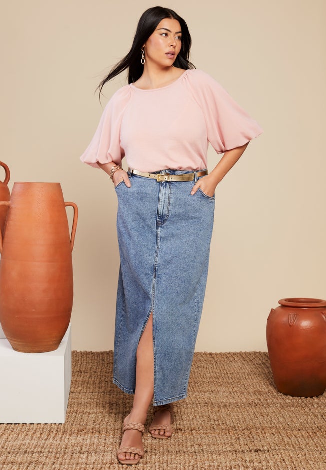 Raglan Puff-Sleeve Sweater image number 0