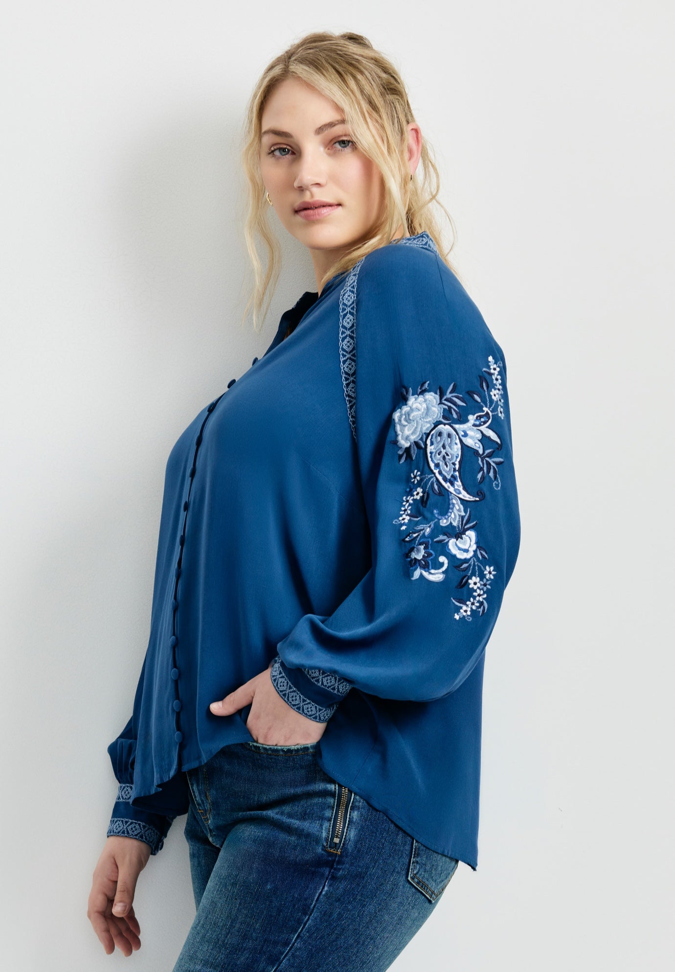 Chloe Embroidered Blouse image number 2
