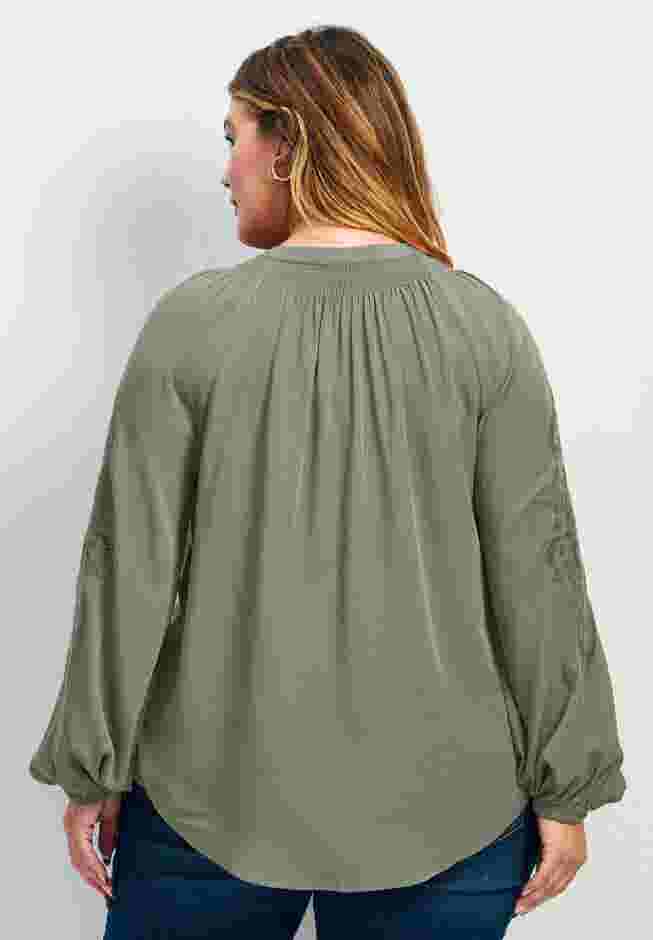 Gabby Embroidered Pintuck Shirt image number 1