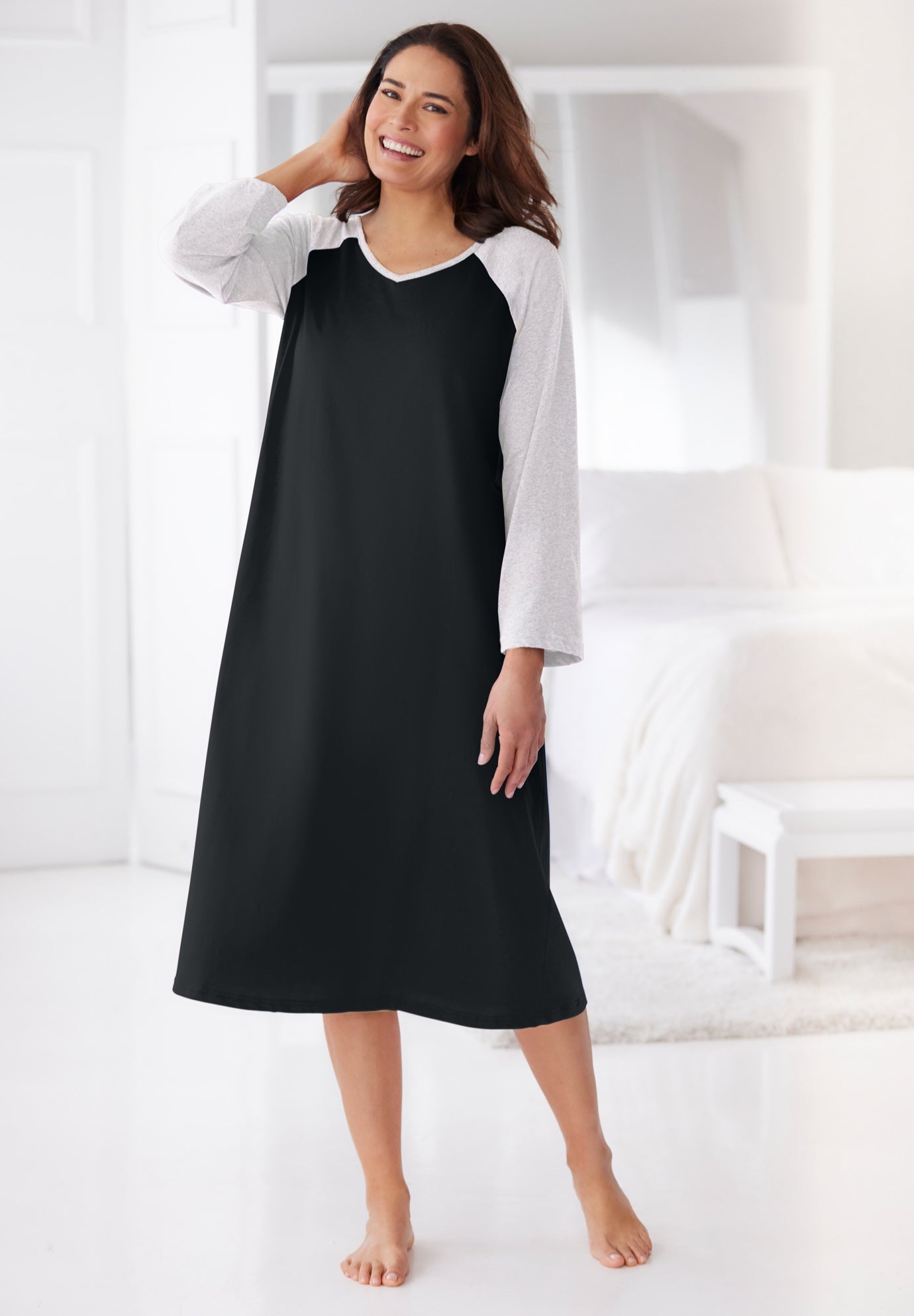 Avenue Body Baseball Sleepshirt image number 0