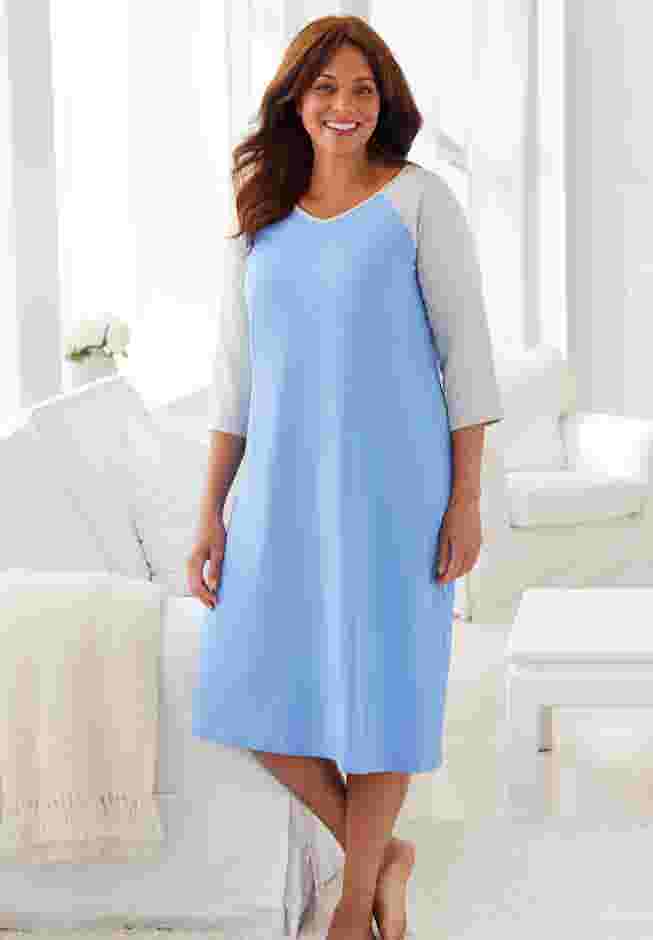 Avenue Body Baseball Sleepshirt image number 3
