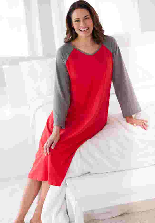 Avenue Body Baseball Sleepshirt image number 6