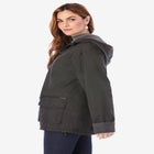 Plus Size Hooded Nylon Jacket image number null
