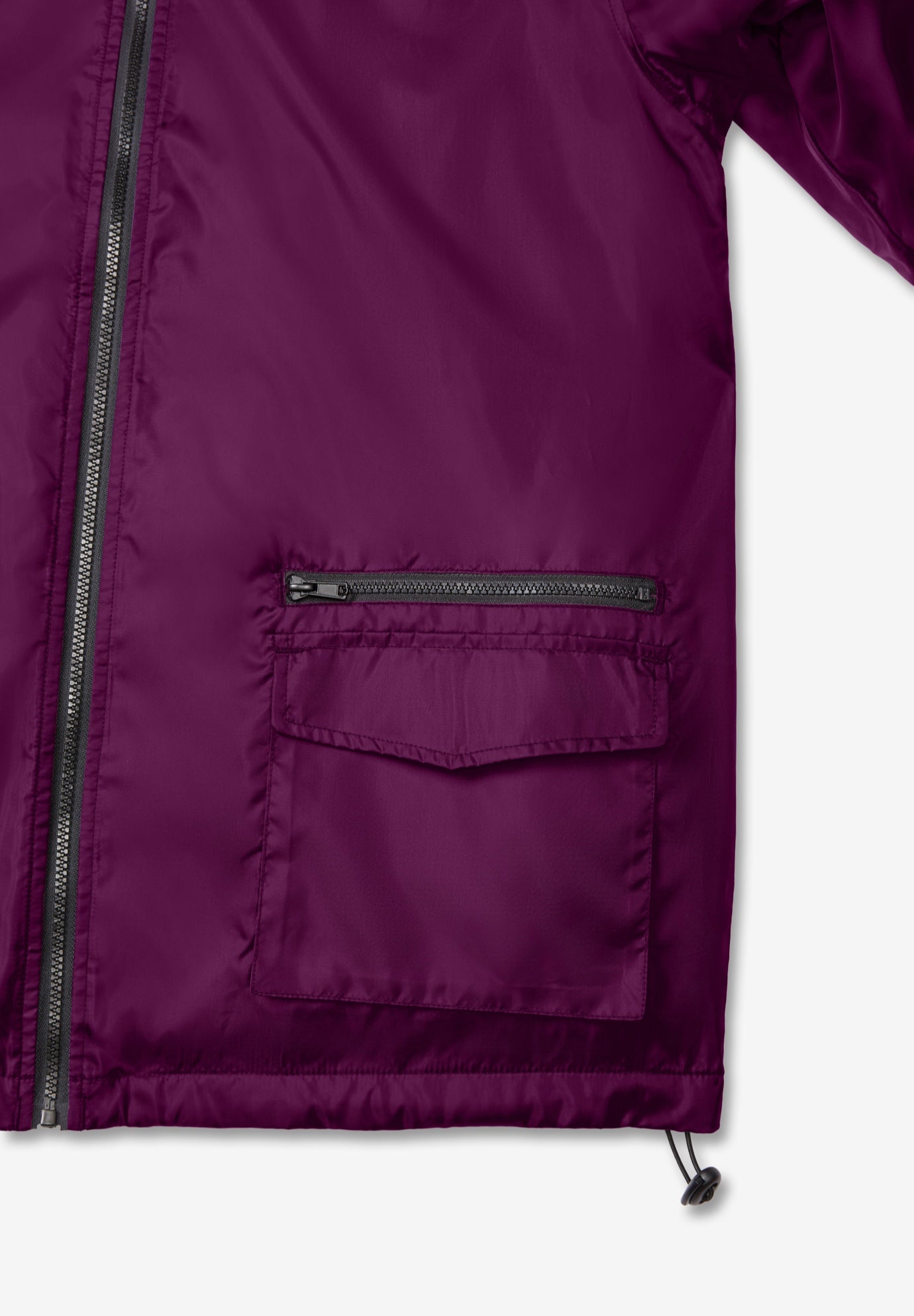 Plus Size Hooded Nylon Jacket image number 8