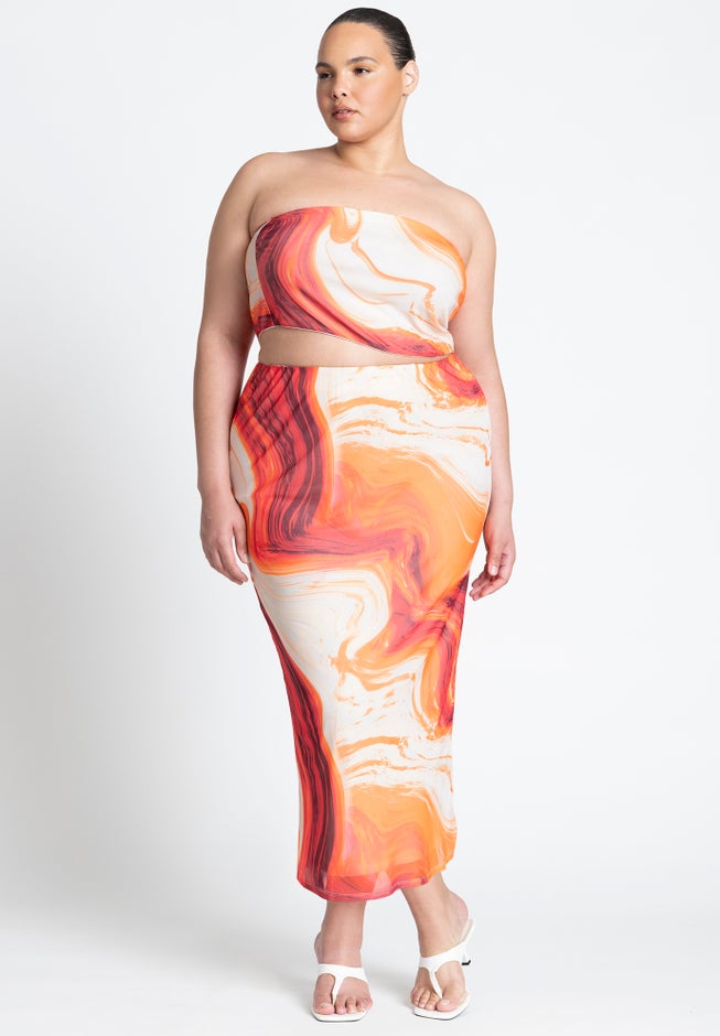 Mesh Column Skirt image number 1