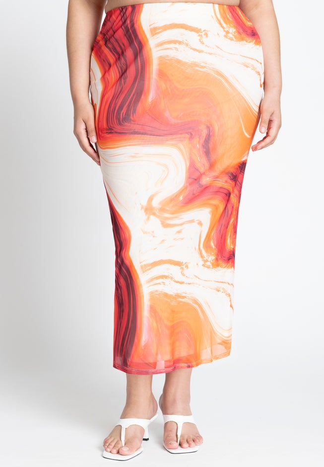 Mesh Column Skirt image number 2