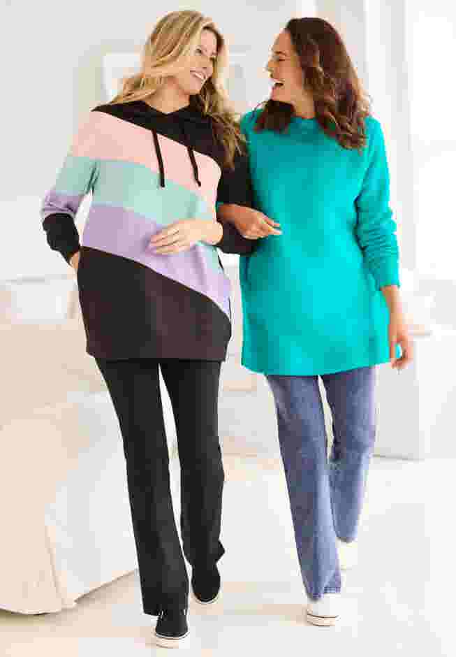 Stretch Cotton Pocket Bootcut Legging image number 3