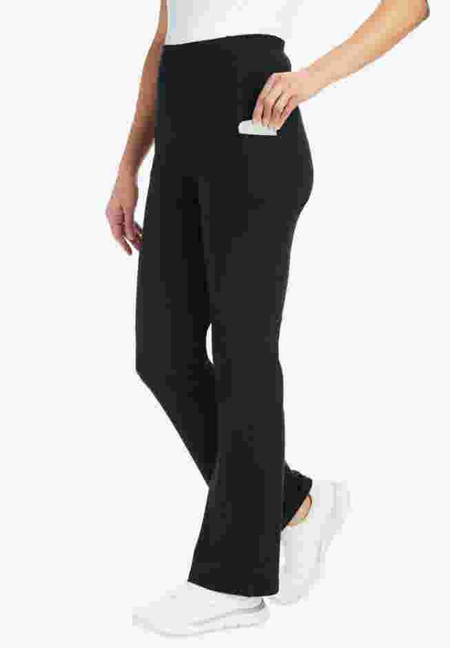 Stretch Cotton Pocket Bootcut Legging image number 0