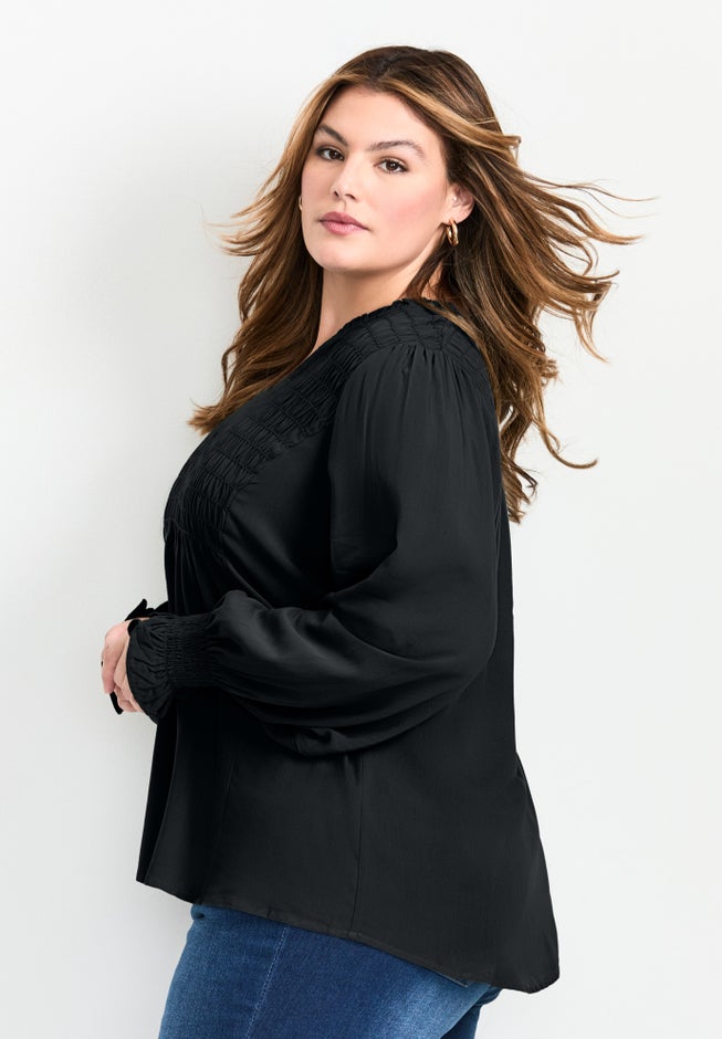 Marcie Shirred Detail Blouse image number 2