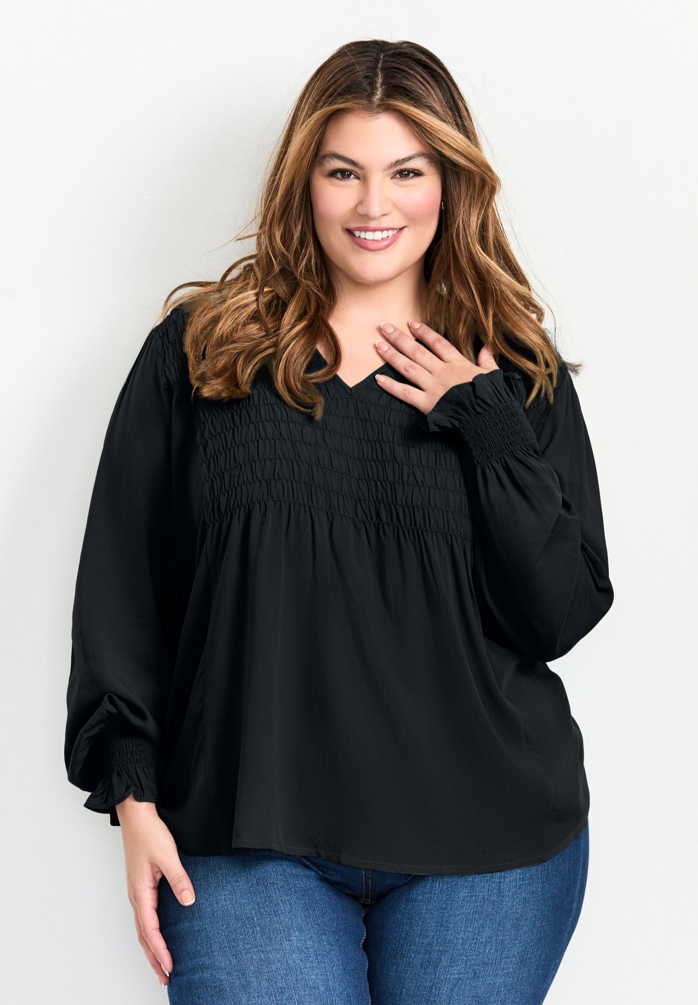 Marcie Shirred Detail Blouse image number 0