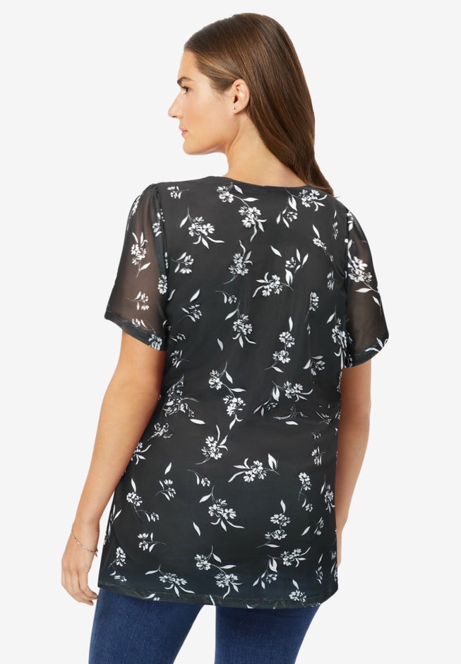 Miracle Mesh Overlay Tunic image number 1