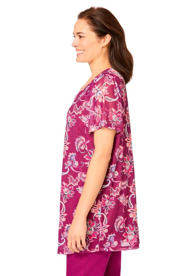 Miracle Mesh Overlay Tunic image number 2