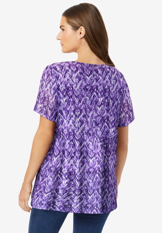 Miracle Mesh Overlay Tunic image number 1