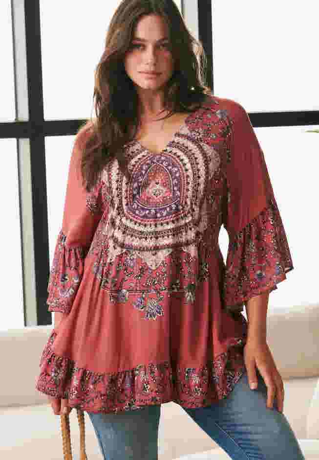Frankie Frill Detail Tunic image number 0