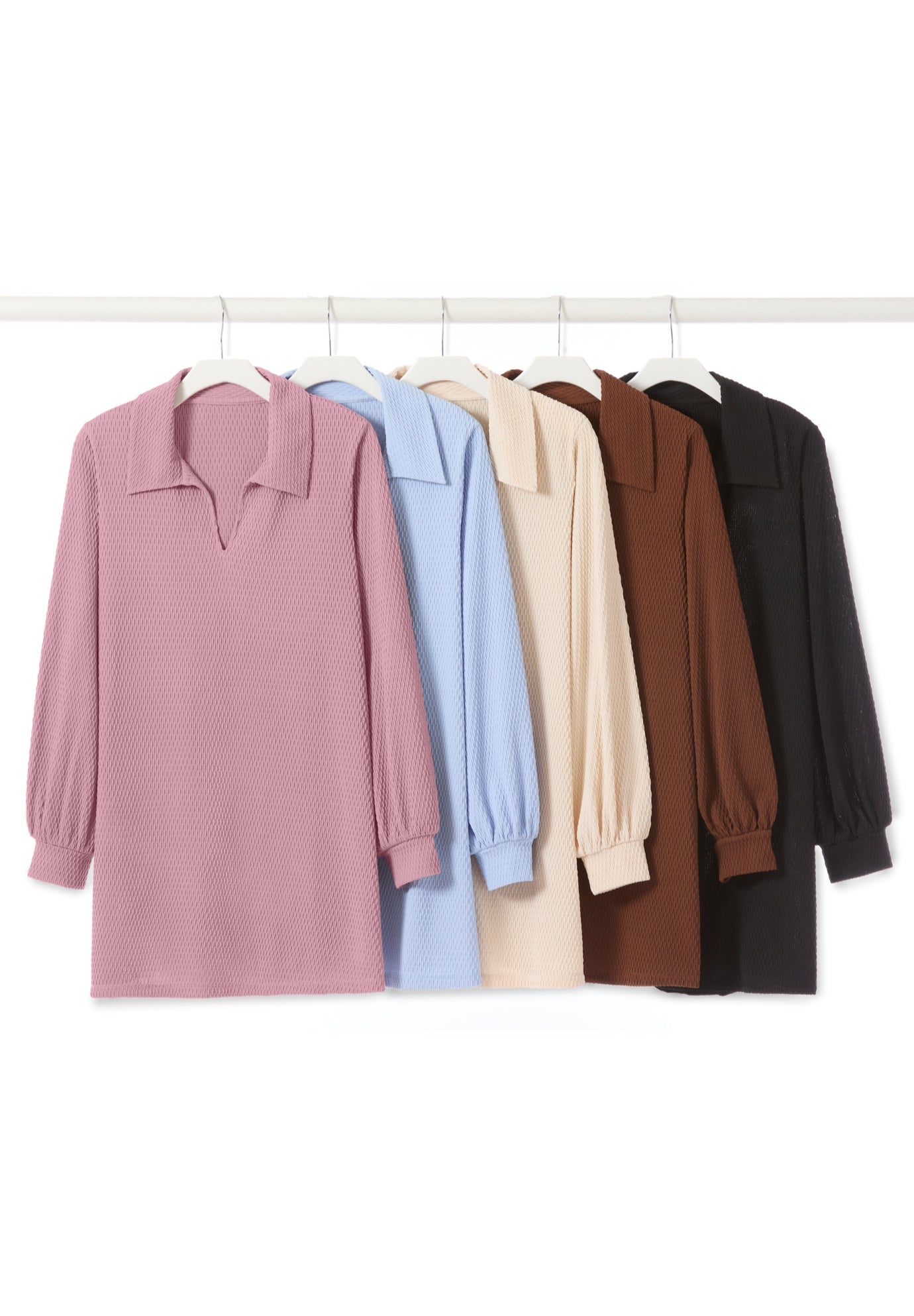 Blouson Sleeve Texture Tunic image number 3