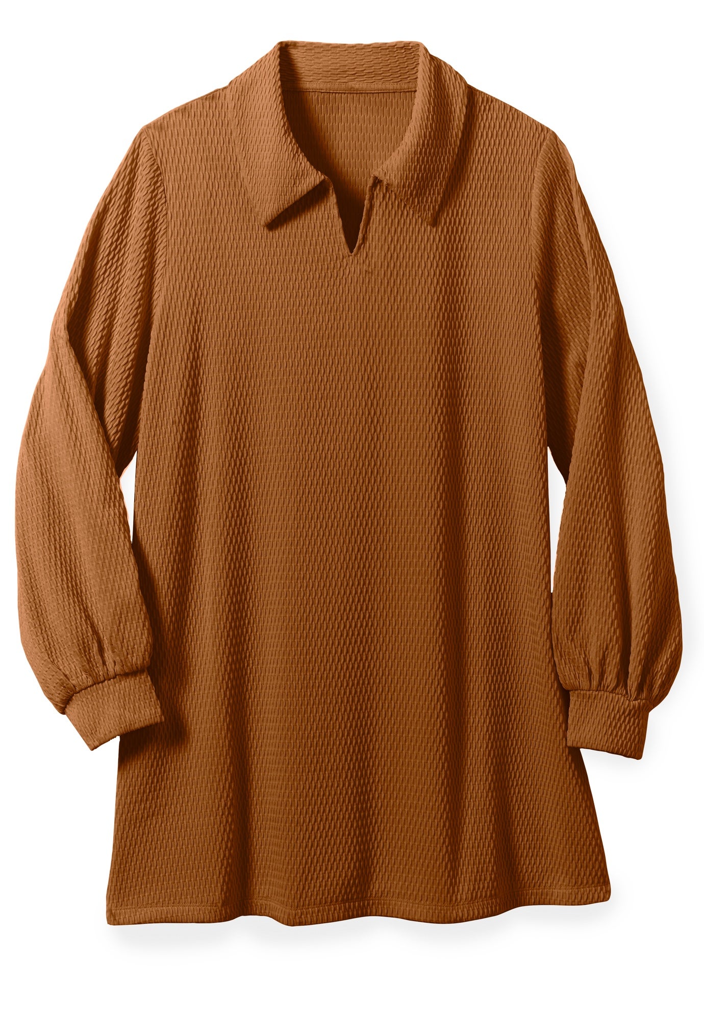 Blouson Sleeve Texture Tunic image number 1