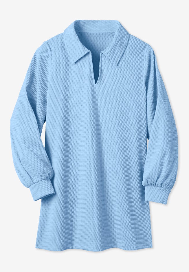 Blouson Sleeve Texture Tunic image number 4